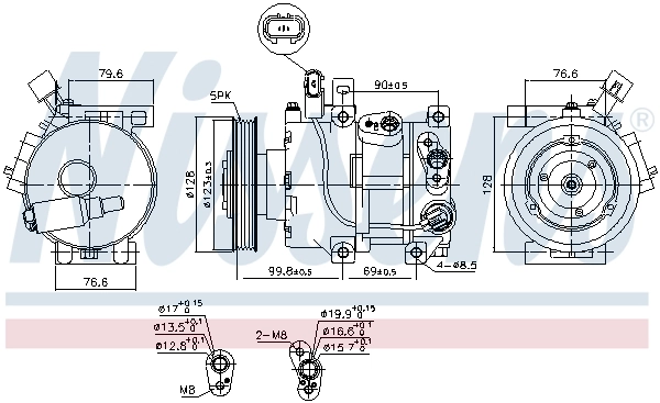 Насос кондиціонера Nissens 890562