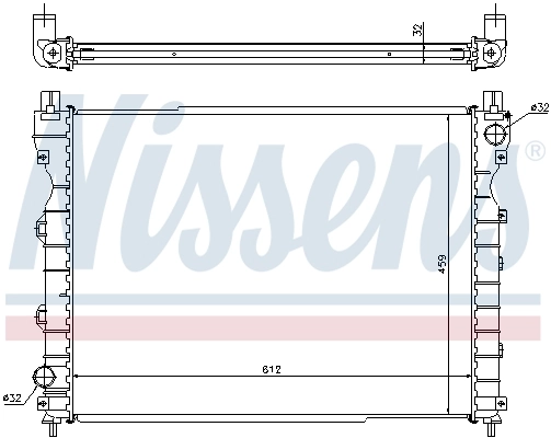 Радіатор охолодження Nissens 64310A
