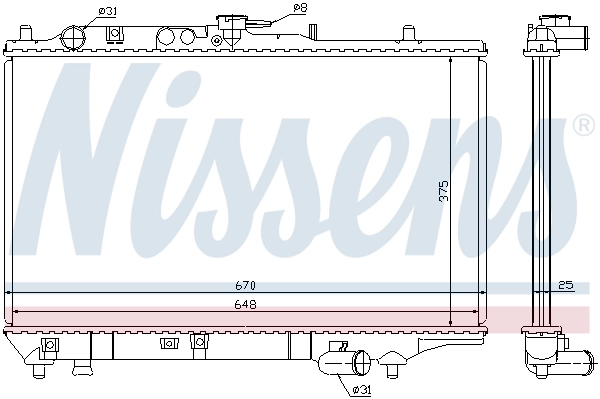 Радіатор 63390 Nissens