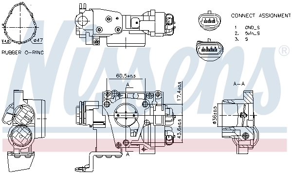 Блок дросельної заслінки NRF 408028 ціна, від 52.76 USD