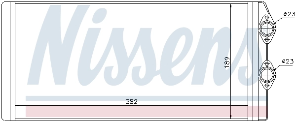 Радіатор обігрівача Nissens 73629
