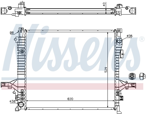 Радіатор охолодження Nissens 65613A