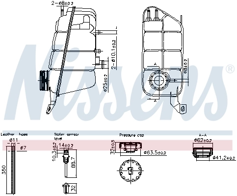 Бачок розширювальний Nissens 996271