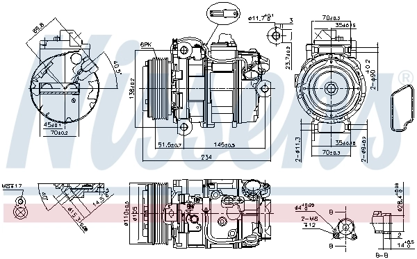 Насос кондиціонера Nissens 890390