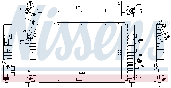 Радіатор 63029A Nissens