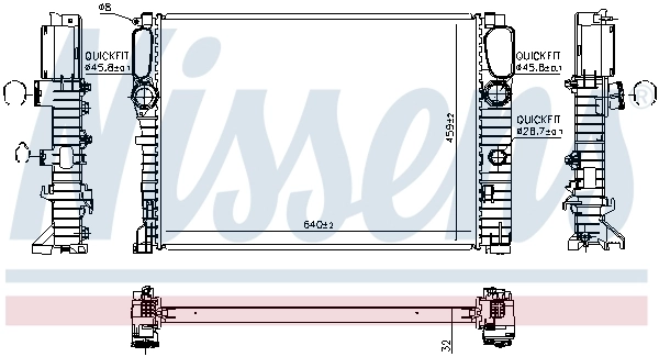 Радіатор охолодження Nissens 67102A