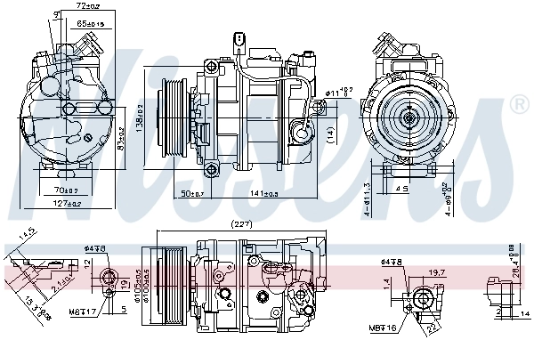Насос кондиціонера Nissens 890173