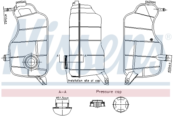 Бачок системи охолодження 3210ZB1 Polcar