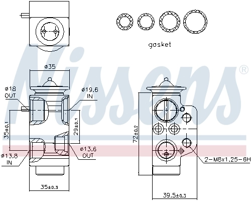 Клапан TRV, кондиціонера Nissens 999317