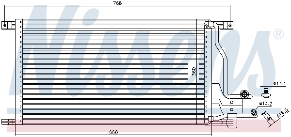  Радіатор кондиціонера Ford Transit 4