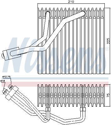 Випарник Nissens 92176