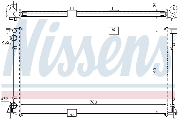 Радіатор 63818A Nissens