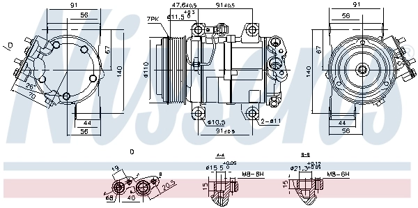 Насос кондиціонера Nissens 890874