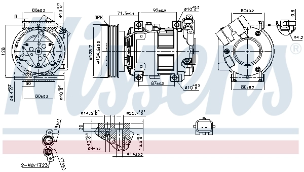 Насос кондиціонера Nissens 890742