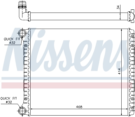 Радіатор охолодження Nissens 60426
