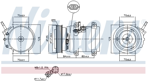 Насос кондиціонера Nissens 890679