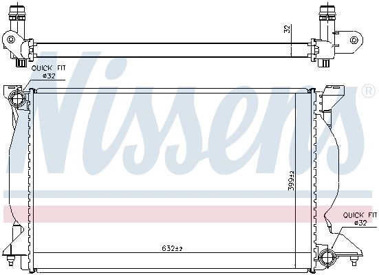 Радіатор охолодження Nissens 60302A