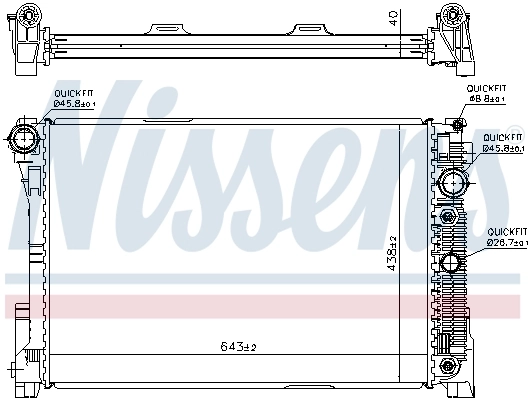 Радіатор охолодження Nissens 67162
