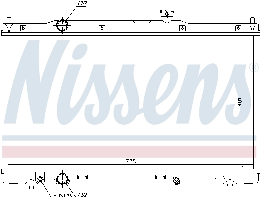 Радіатор 681376 Nissens