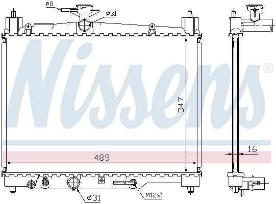 Радіатор 64801 Nissens