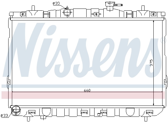Радіатор 67494 Nissens