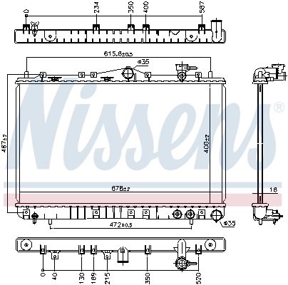 Радіатор 67006 Nissens
