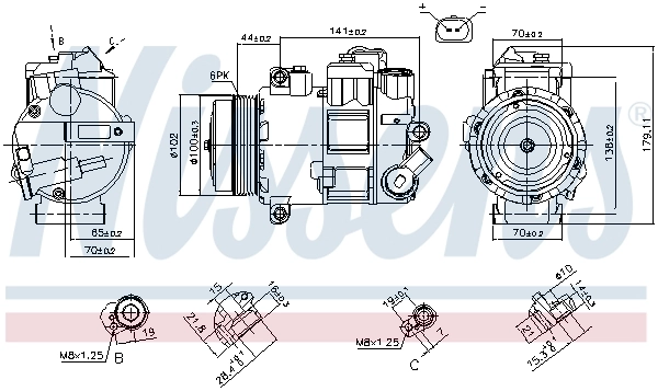 Насос кондиціонера Nissens 890412