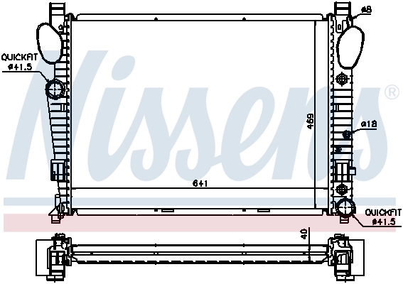 Радіатор 62547A Nissens