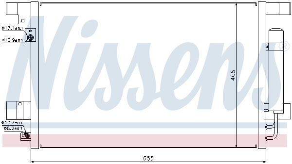 Конденсатор кондиціонера Nissens 940029 ціна, від 121.99 USD