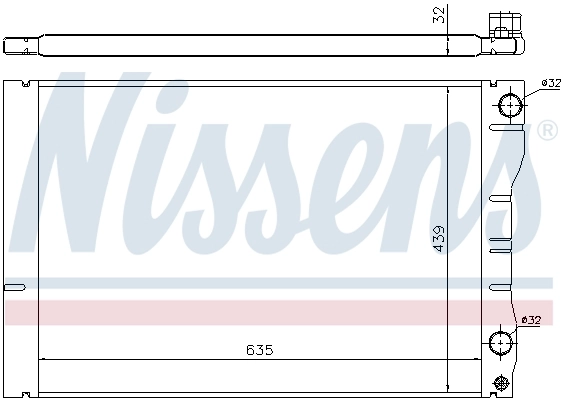 Радіатор 63881 Nissens