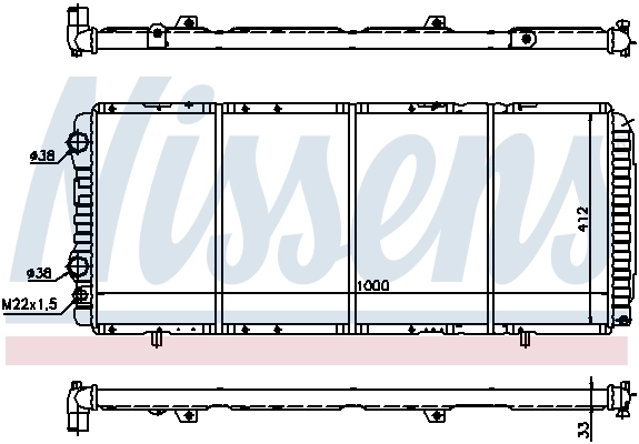 Радіатор 61393 Nissens