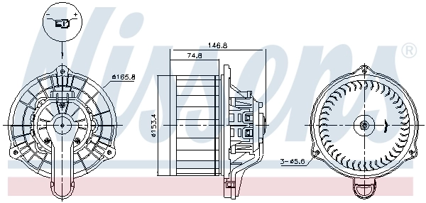 Моторчик пічки Nissens 87564