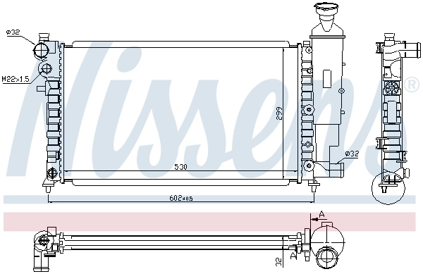 Радіатор охолодження Nissens 61347