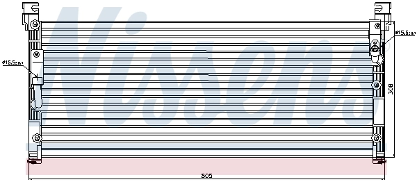 Конденсатор кондиціонера Nissens 94370 ціна, від 76.23 USD