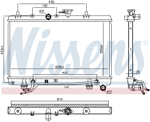 25310FD000 HCC Радіатор охолодження двигуна
