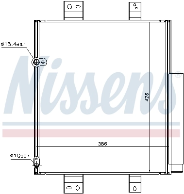Радіатор кондиціонера 940492 Nissens