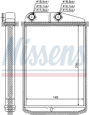 Радіатор обігрівача Nissens 73989
