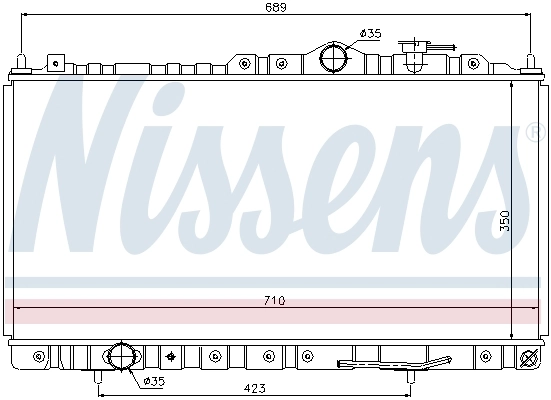 Радіатор 68180 Nissens
