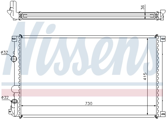 Радіатор 63761 Nissens