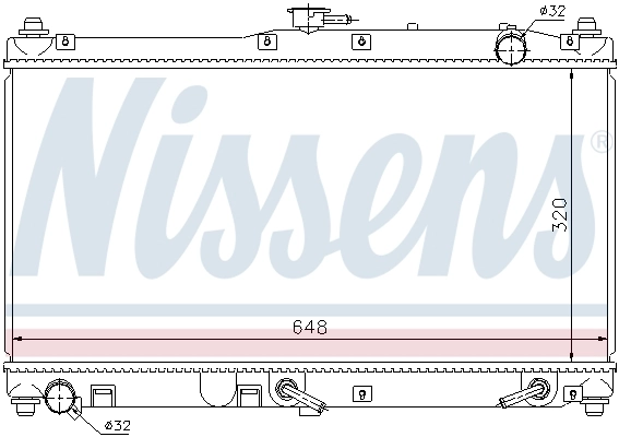Радіатор охолодження Nissens 62467