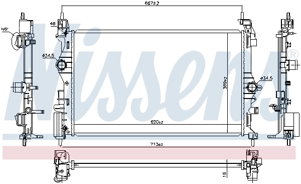 Радіатор CR2243000S Mahle Original