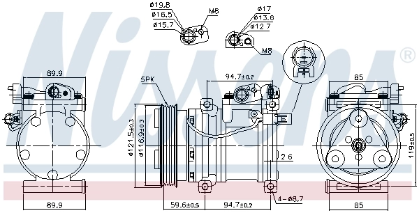 Насос кондиціонера Nissens 89294