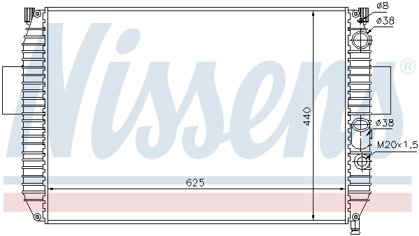 Купити 1312263 Iveco Радіатор двигуна