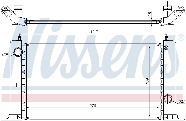 Радіатор охолодження Nissens 61883A