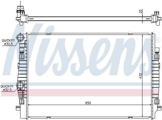 Радіатор 65304 Nissens