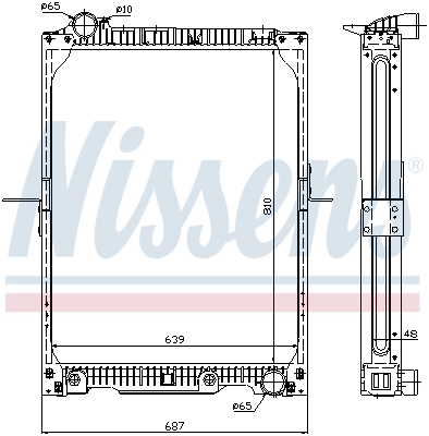 A6565000103 Mercedes Радіатор охолодження двигуна
