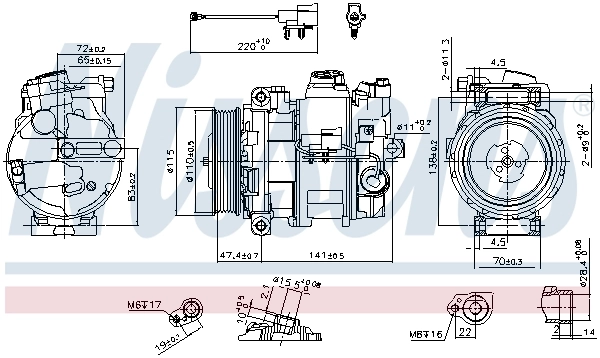 Насос кондиціонера Nissens 890306