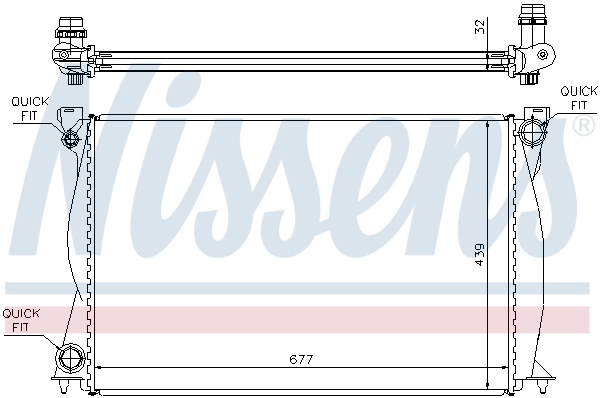 Радіатор охолодження Nissens 60231A