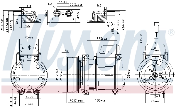  Компресор кондиціонера Mercedes Benz Truck TRUCK LK/LN2 