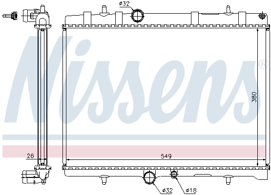 Радіатор 63689A Nissens